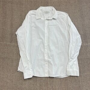 Gucci Uniform Button Up Shirt Mens 48 White Long Sleeve